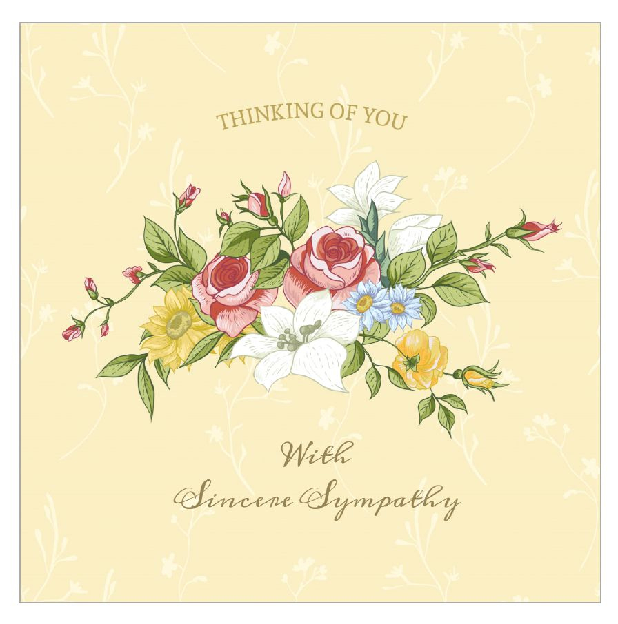 9 Free, Printable Condolence And Sympathy Cards throughout Hallmark Free Printable Sympathy Cards