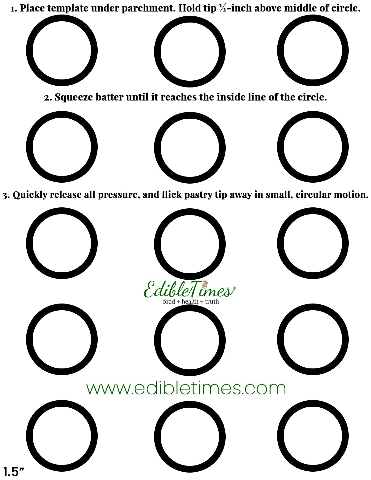A One-Stop, Free Shop For Macaron Templates | Edible Times with Macaron Template Printable Free