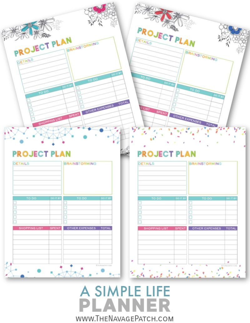 A Simple Life Planner - Free Printable Planner! - The Navage Patch with regard to Life Planner Printables Free