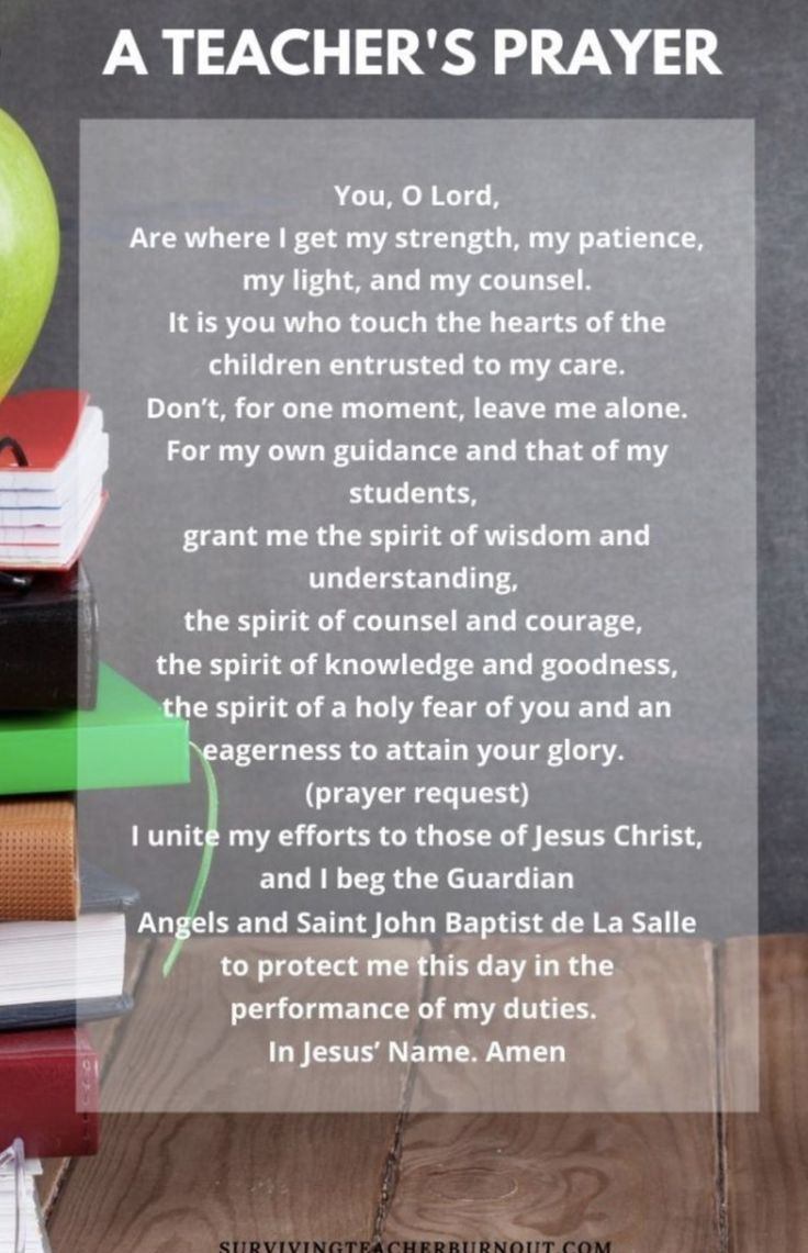 A Teacher&amp;#039;S Prayer with regard to Free Printable Devotions For Teachers