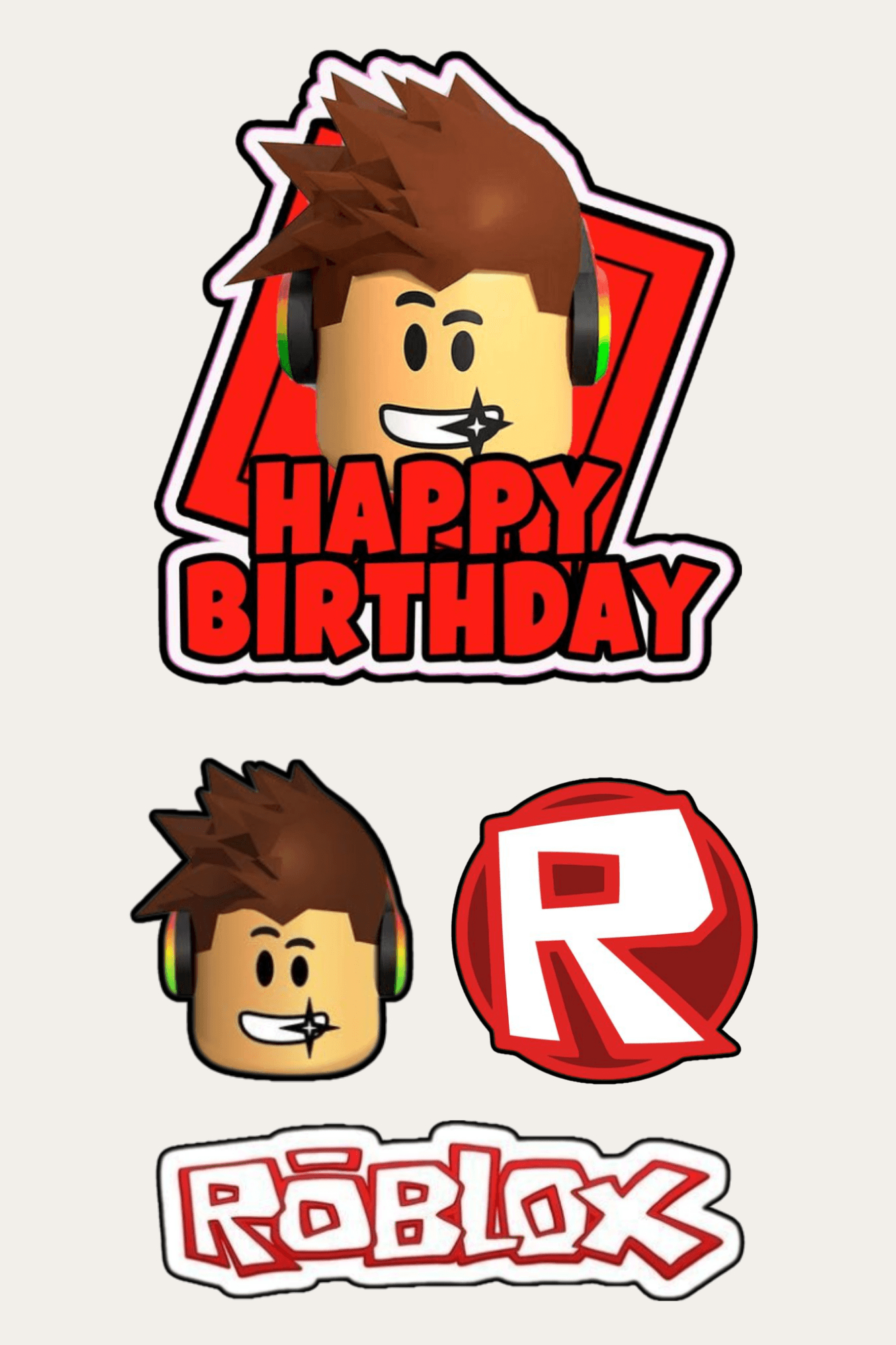 A4 Size-Ready-To-Print -Cake Toppersjelynlaurden32 - Raket.ph intended for Downloadable Roblox Cake Topper Printable