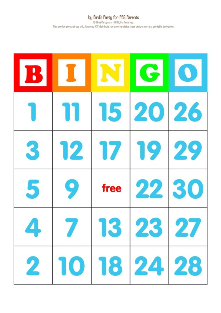 Abcs &amp;amp; 123S Bingo Cards | Kids Coloring Pages | Pbs Kids For Parents regarding Bingo Number Cards Free Printable
