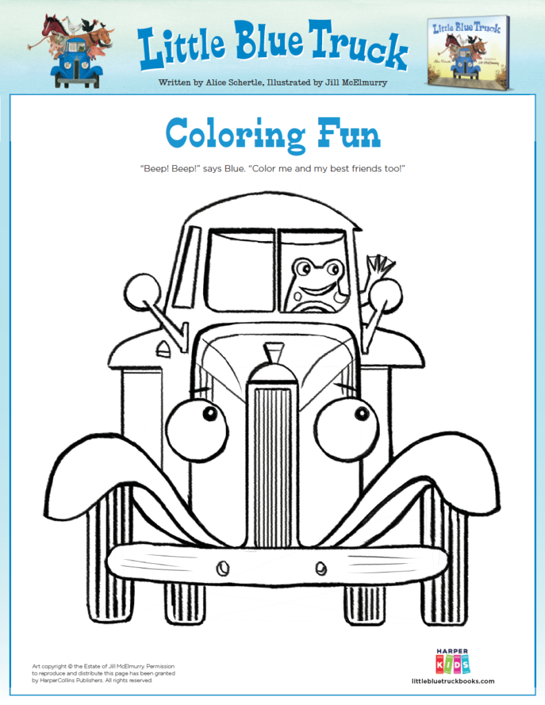 Activities - Fun Printables For Kids - Little Blue Truck inside Printable Little Blue Truck