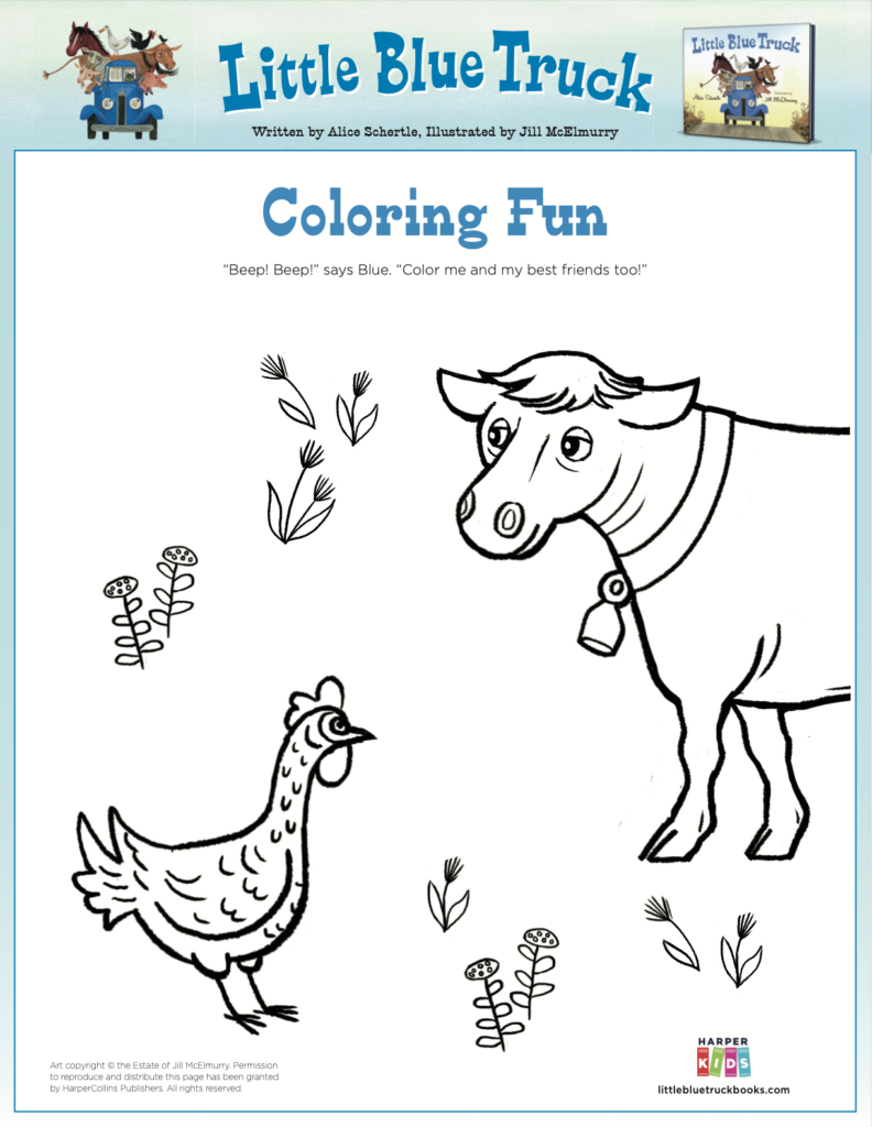 Activities - Fun Printables For Kids - Little Blue Truck regarding Little Blue Truck Free Printables