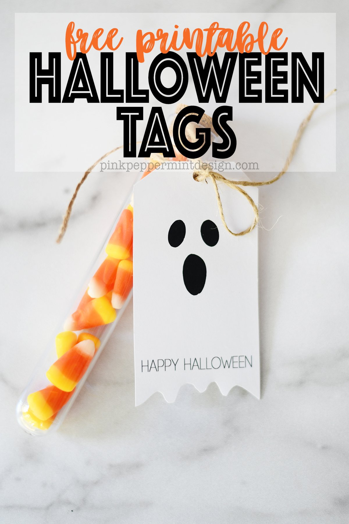 Adorable Free Printable Halloween Tags - Ghosts — Pink Peppermint regarding Free Printable Happy Halloween Tags