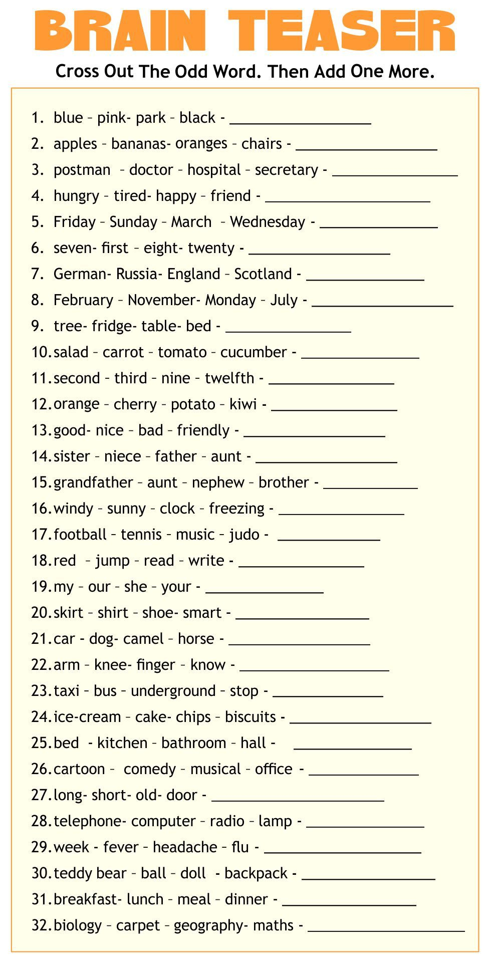 Adult Cognitive Worksheets - 14 Free Pdf Printables | Printablee intended for Printable Worksheets For Adults