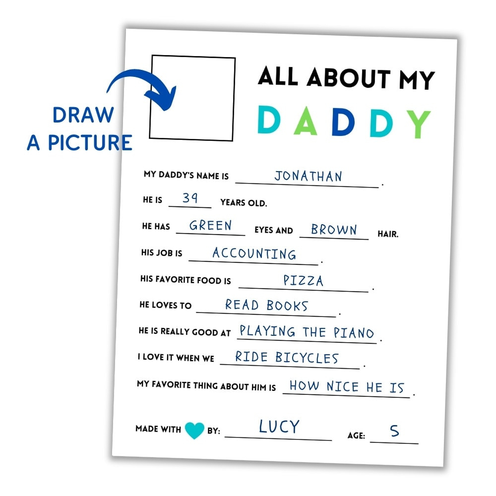 All About My Daddy, Grandpa &amp;amp; Stepdad: Free Printable Father&amp;#039;S Day for Free Printable Grandpa Questionnaire