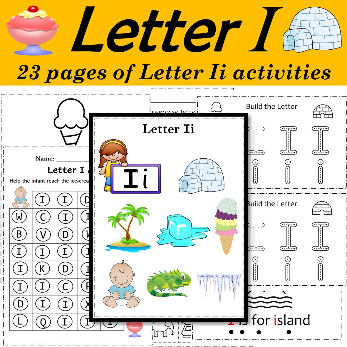 Alphabet Letter Of The Week I Activities - Printable Pdf - Zippi Kids for Letter of the Week Printable