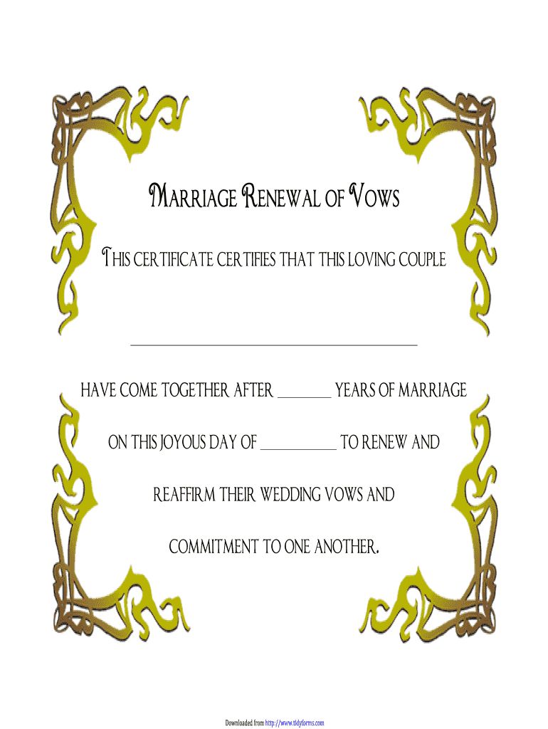 Annulment Marriage Law - Fill Online, Printable, Fillable, Blank intended for Free Printable Vow Renewal Certificate