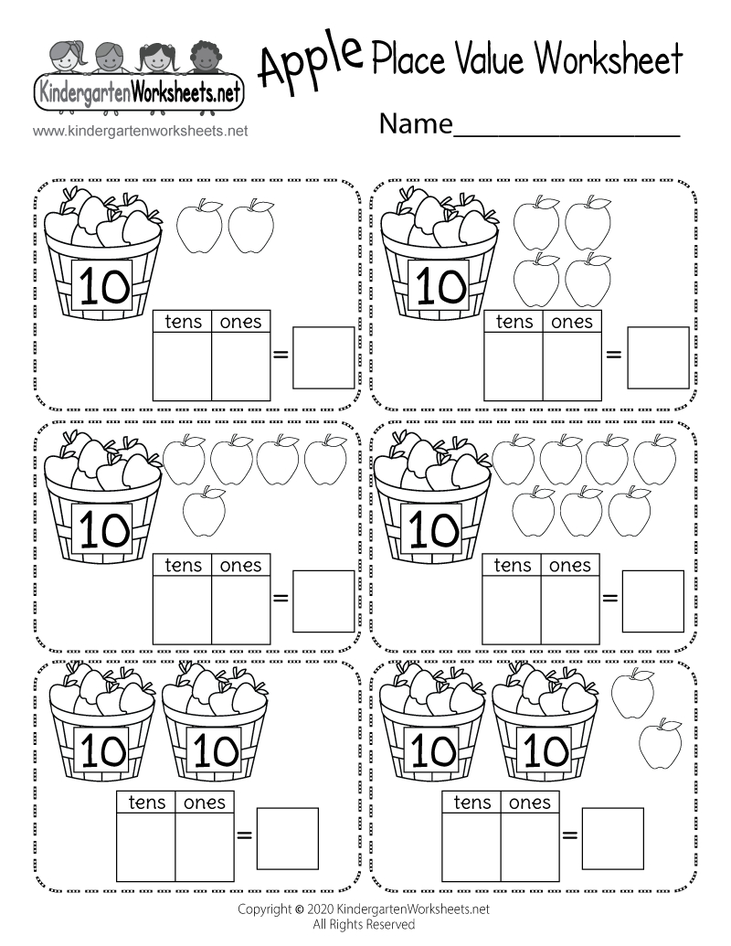 Apple Place Value Worksheet - Free Printable, Digital, &amp;amp; Pdf regarding Printable Apple Place Value Worksheet