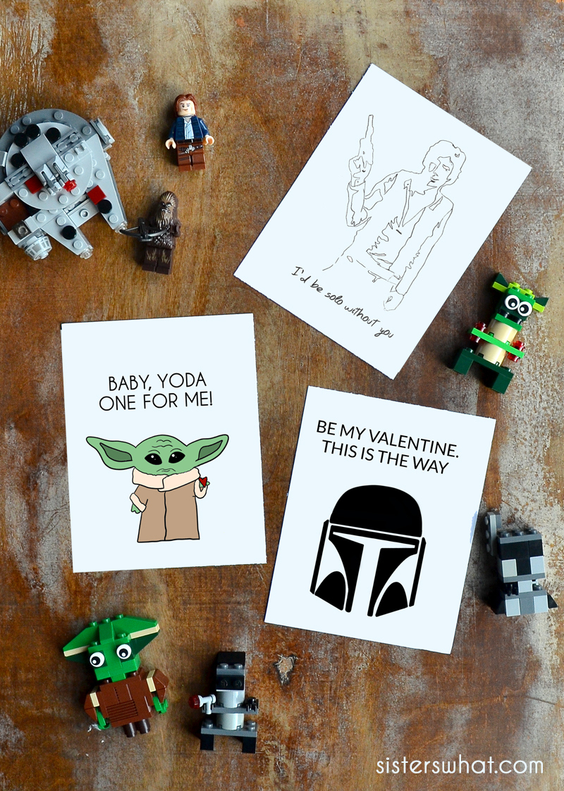 Baby Yoda And More Star Wars Valentines Free Printable - Sisters in Free Star Wars Printable Valentines