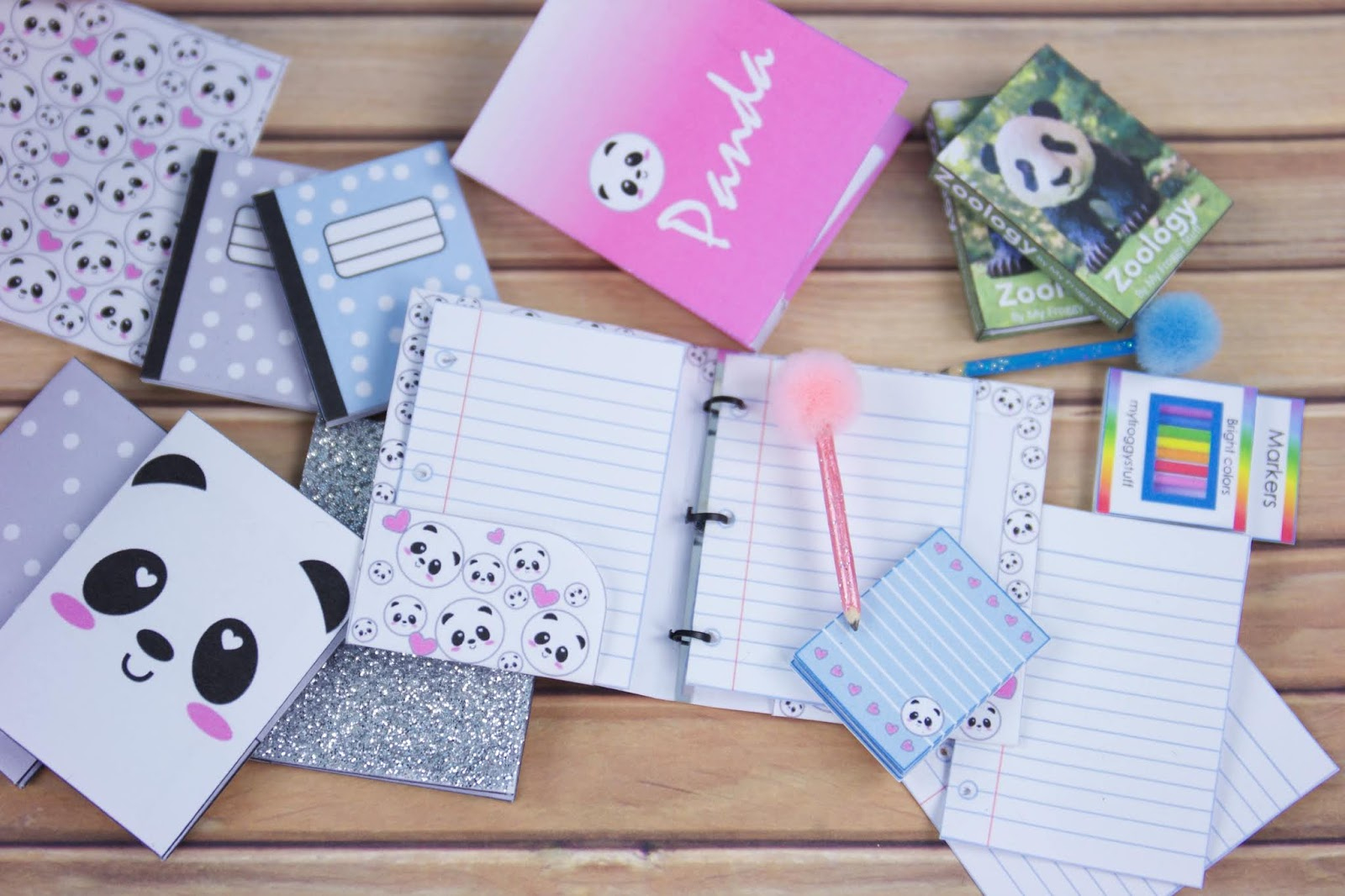 Back To School : Diy Panda School Supplies Free Printables for My Froggy Stuff Printables Free