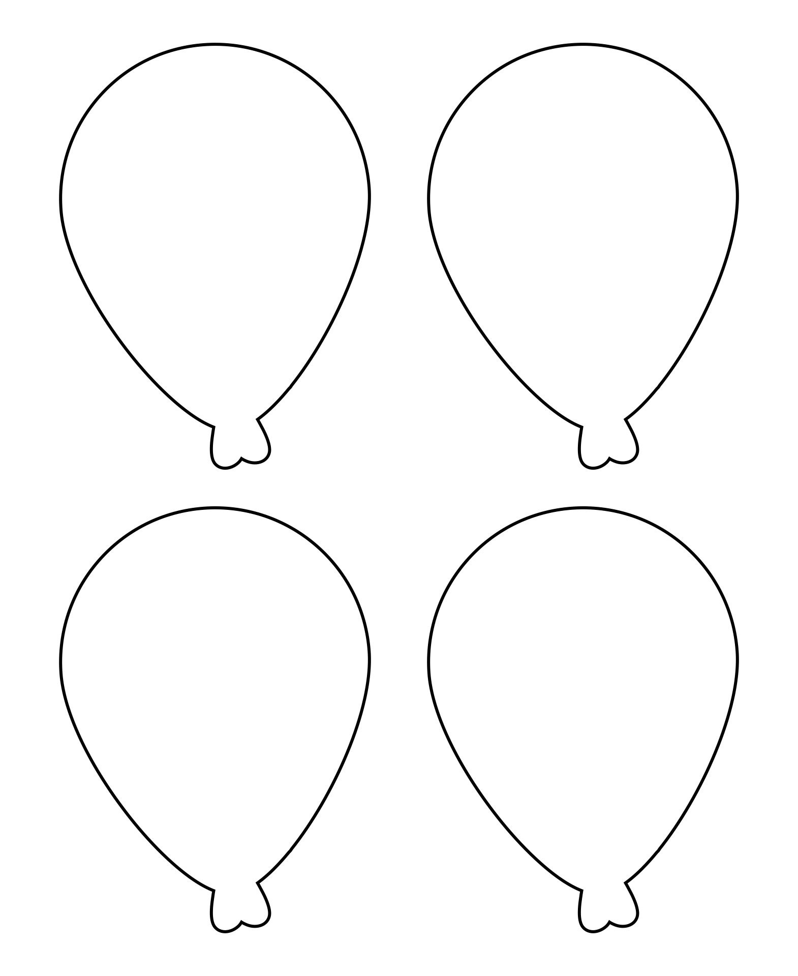 Balloon Template for Free Printable Balloons Template