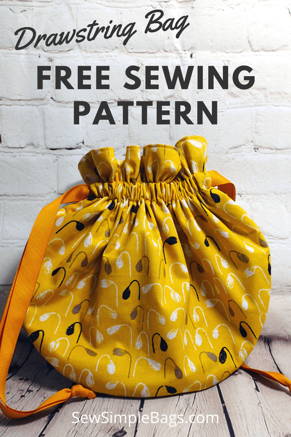 Bampton Easy Drawstring Bag Free Pattern And Video (3 Sizes) - Sew within Printable Drawstring Bag Pattern Free