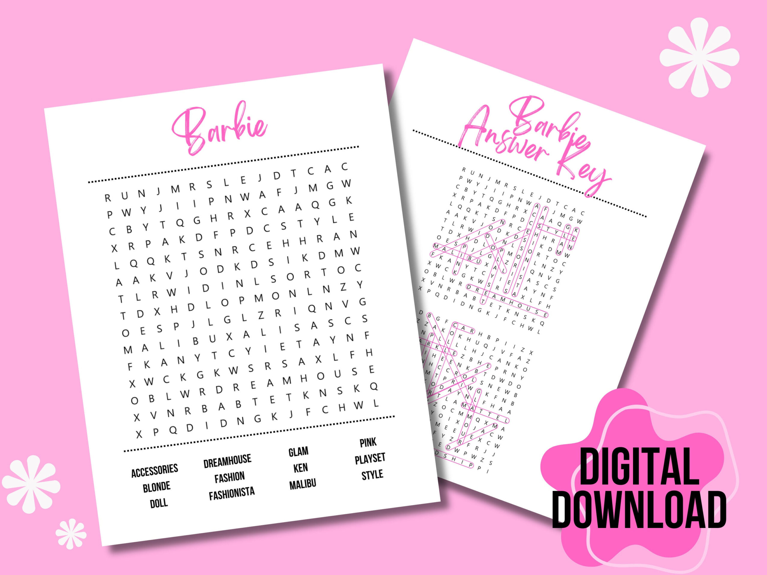 Barbie Word Search Puzzle - Fun Activity For All | Printable Pages intended for Barbie Word Search Printable