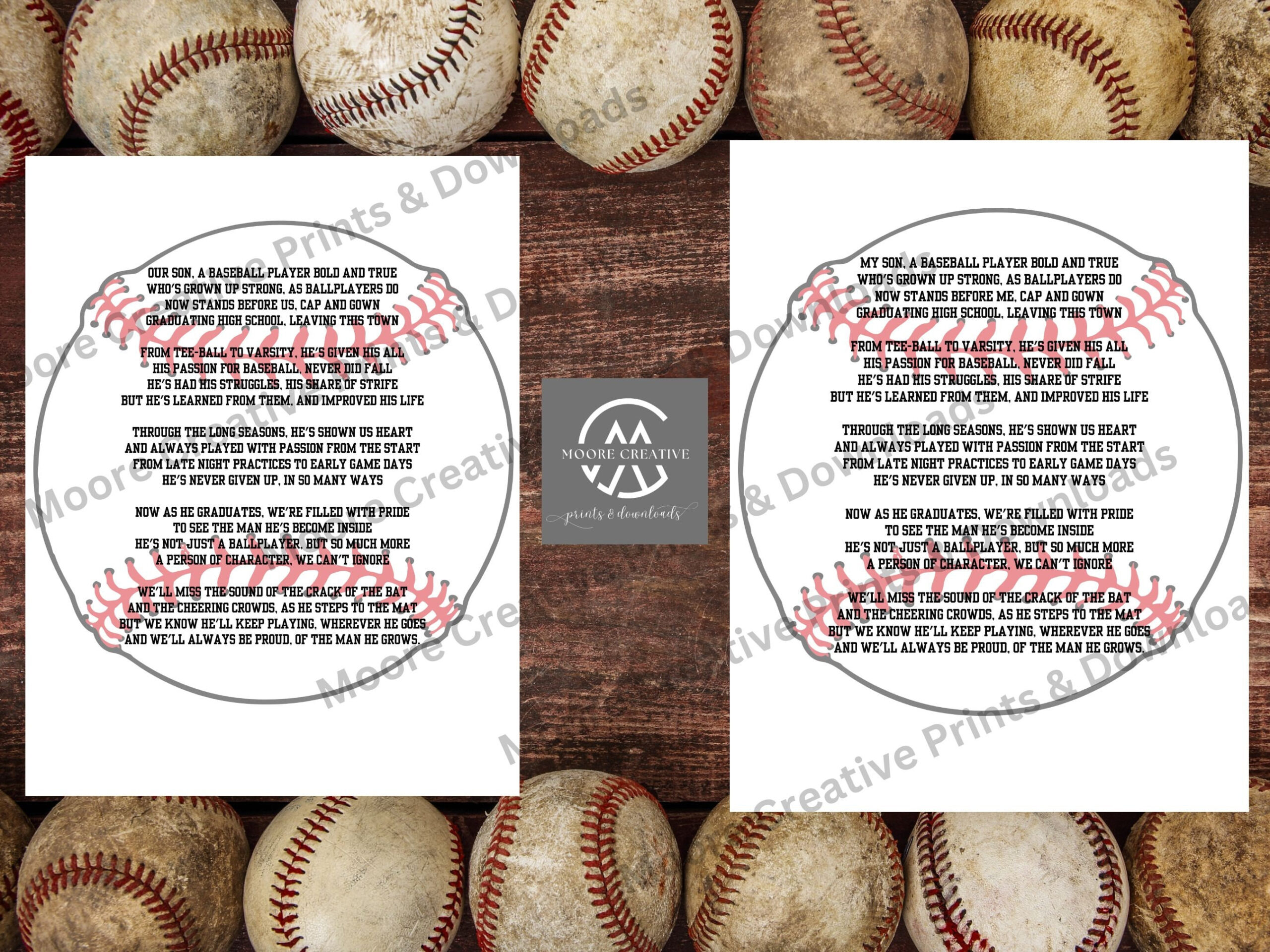 Baseball Mom Poem - Etsy New Zealand regarding On This Dirt Baseball Poem Free Printable