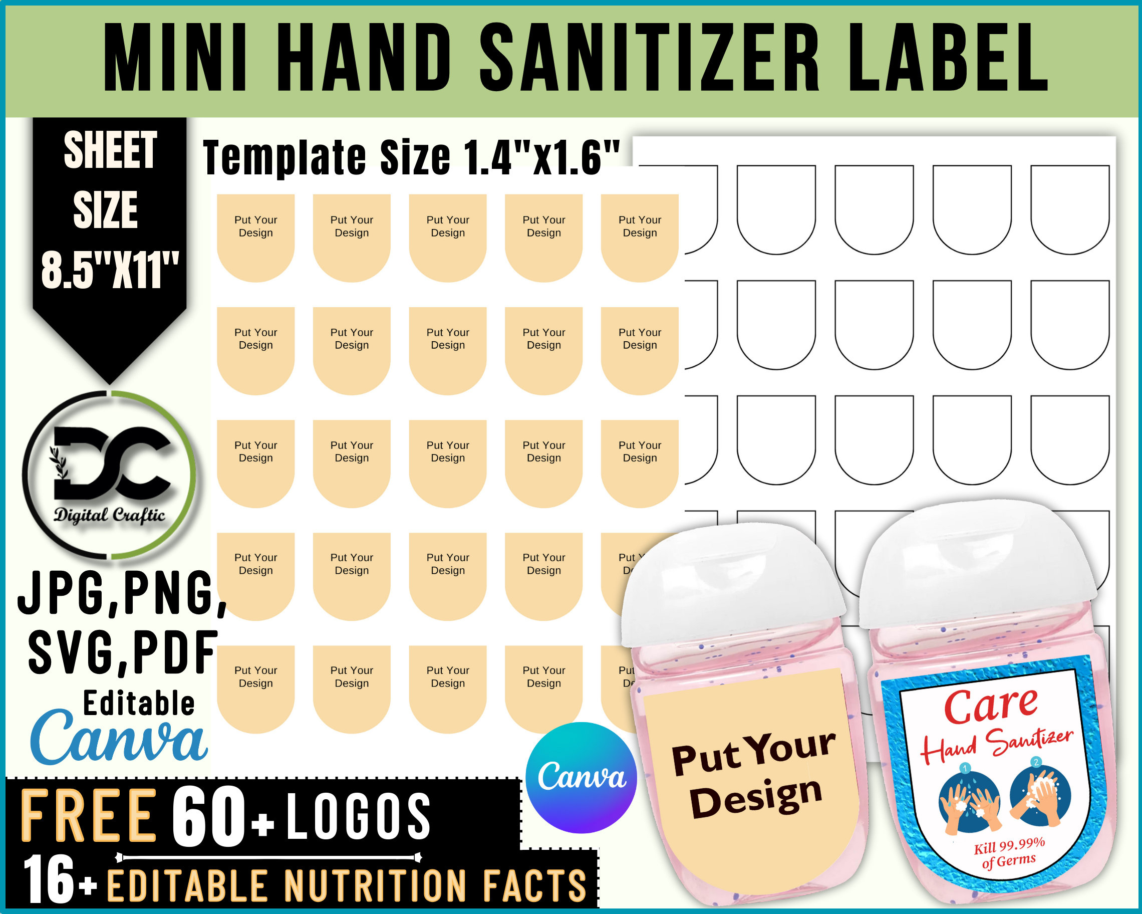 Bath And Body Works Hand Sanitize Label - Etsy in Printable Bath and Body Works Hand Sanitizer Label Template Free