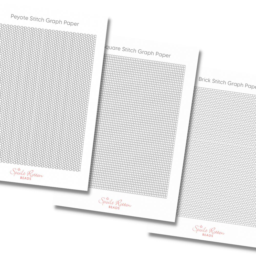 Beading Graph Paper (Square, Peyote, Brick Stitch) - Spoilt Rotten pertaining to Free Printable Brick Stitch Graph Paper