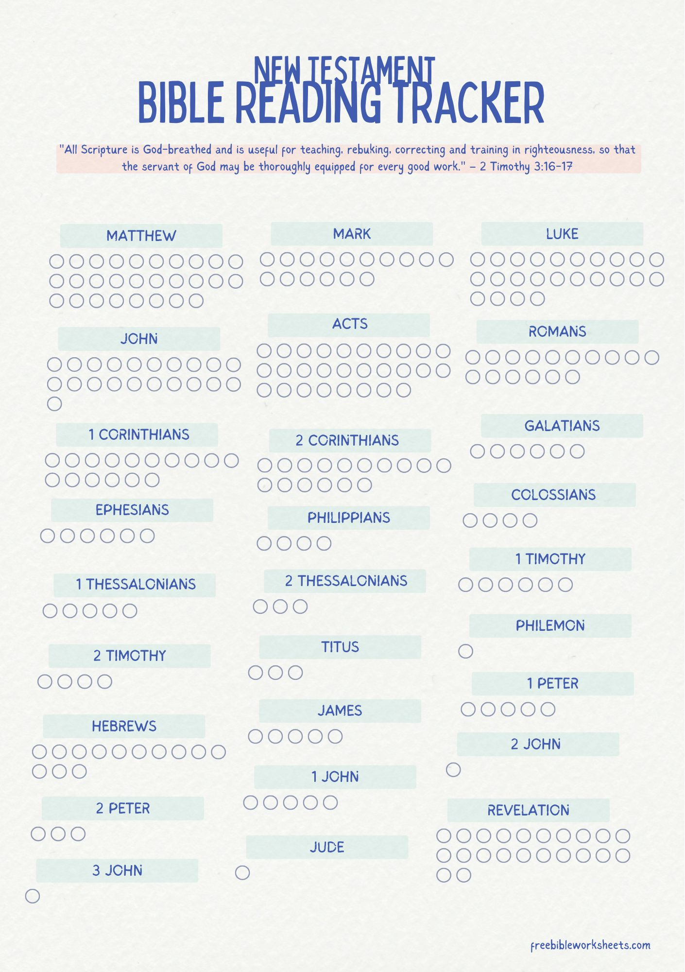 Bible Reading Tracker Printable | Stylish &amp;amp; Easy-To-Use Scripture regarding Bible Reading Tracker Printable Free