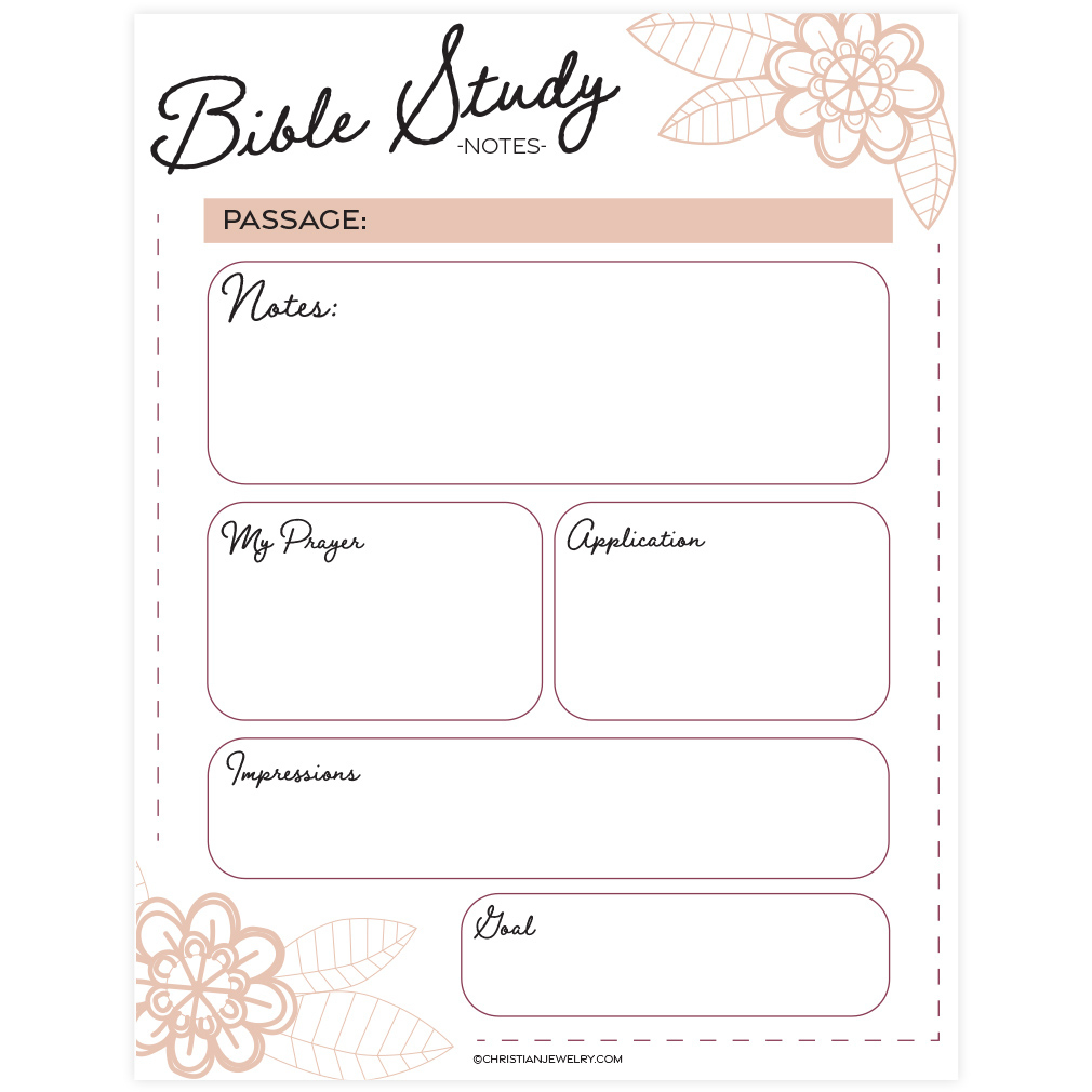 Bible Study Page - Flowers | Free Christian Printables for Free Printable Bible Lessons For Adults