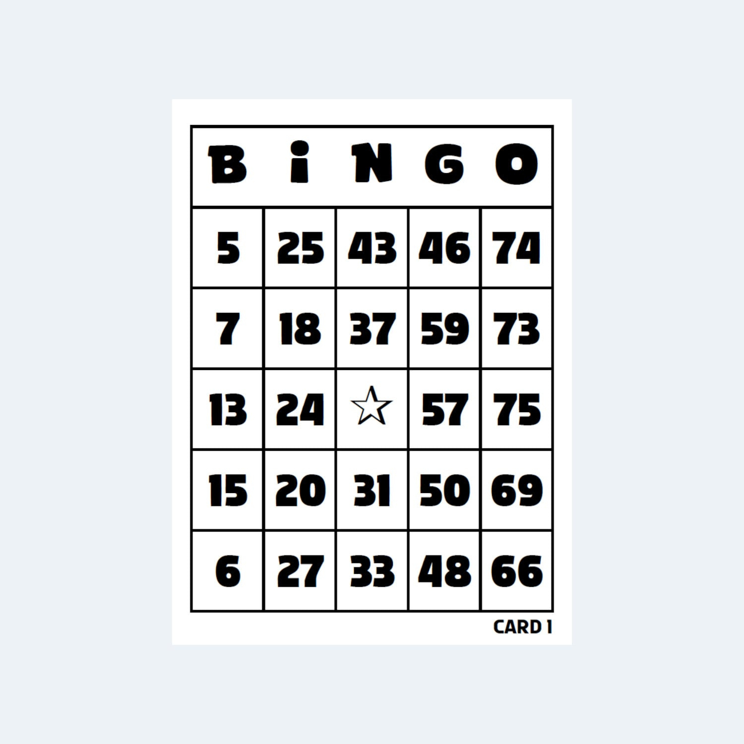 Bingokarten - 1 Bis 75 Bingokarten - 4 Pro Seite - 250 Seiten in Bingo Card Generator 1 75