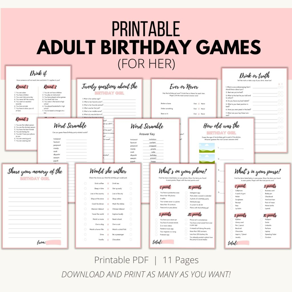 Birthday Trivia Game - Free Printable - Add A Little Adventure within 40th Birthday Games Free Printable