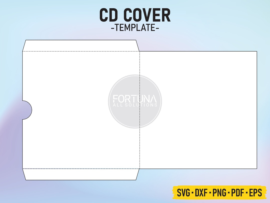 Blanko Cd / Dvd Cover Vorlage Svg Cut File Vektor Cricut Png Dxf Eps - Etsy.de in Free Printable Cd Cover Templa