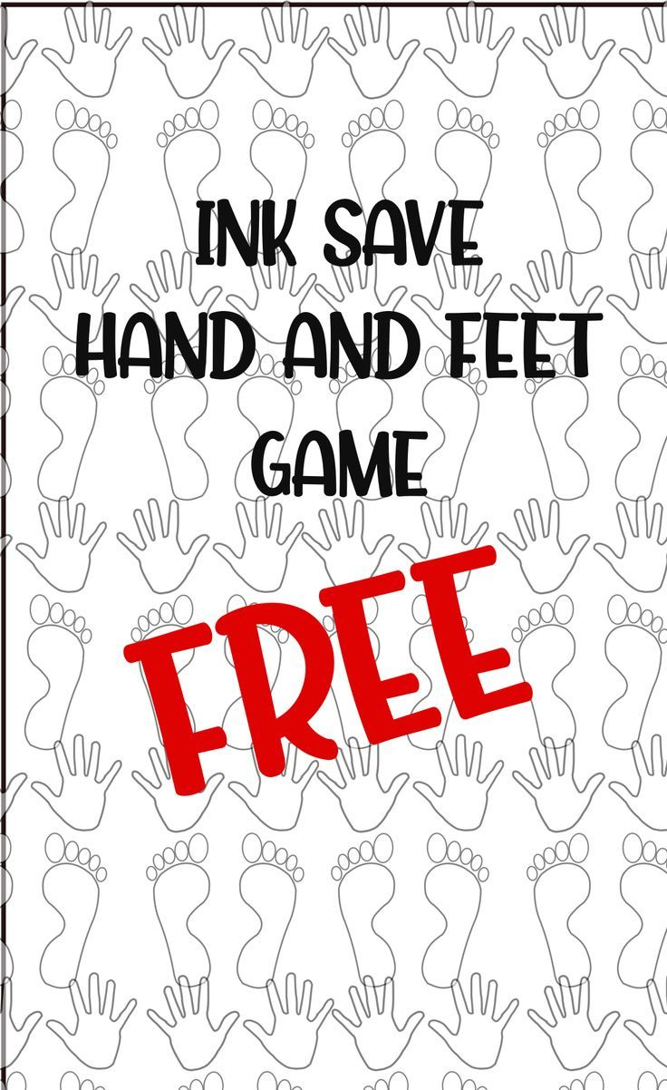 Blogulo-Hands And Feet Game Printable Free - Ink Save Template with Hands and Feet Hopscotch Printable Free