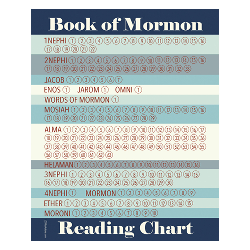 Blue Book Of Mormon Reading Chart - Digital Download In Lds within Book of Mormon Reading Chart Free Printable