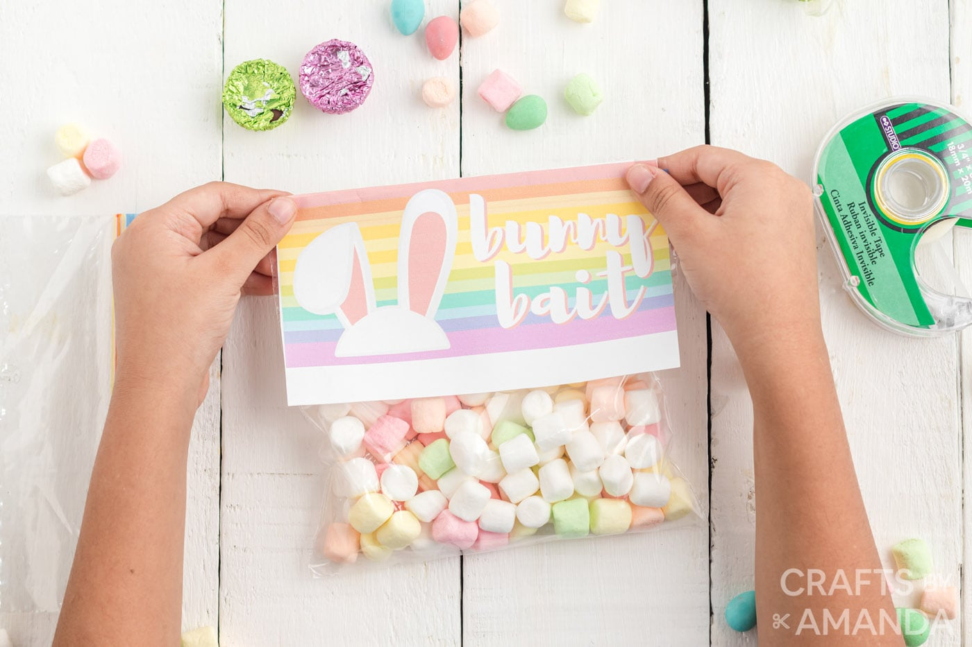 Bunny Bait Bag Topper - Craftsamanda - Free Printables inside Free Printable Bunny Bait
