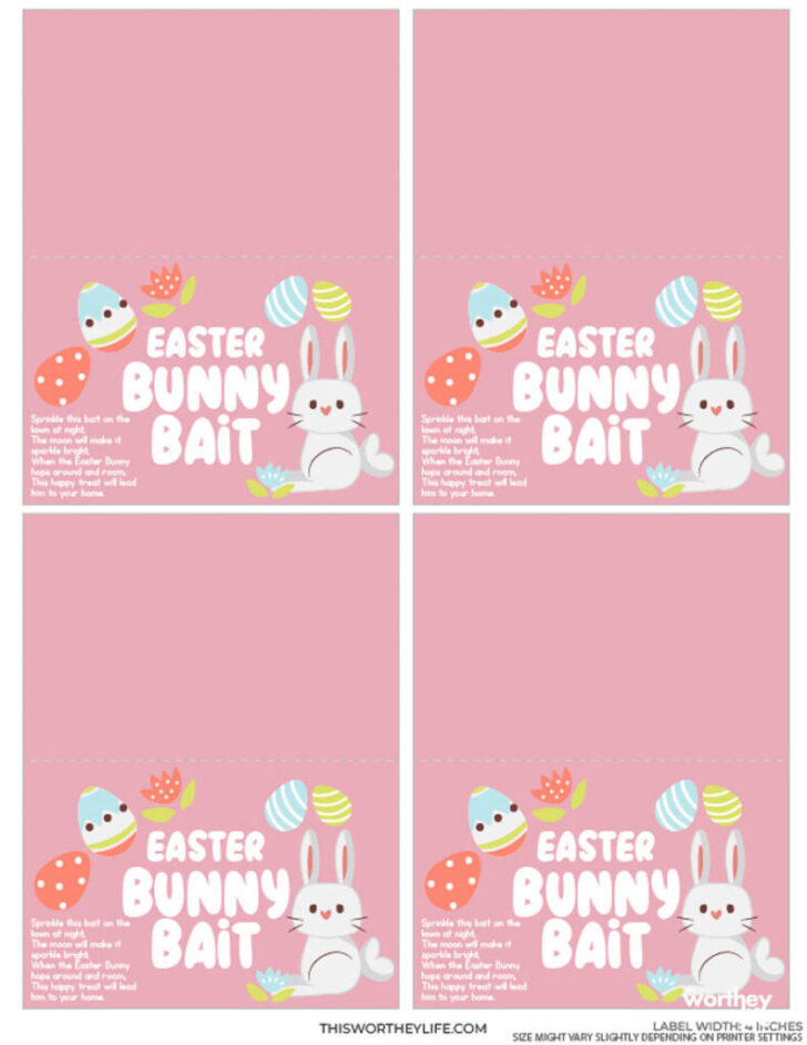Free Printable Bunny Bait