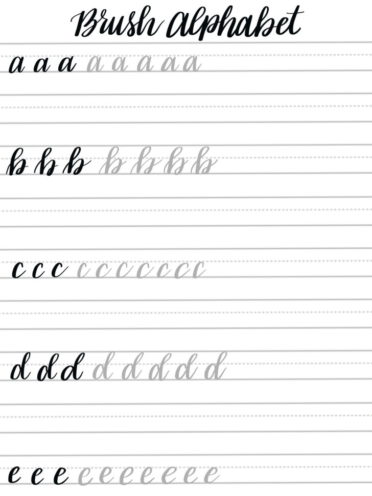 Calligraphy Worksheets Free Printable