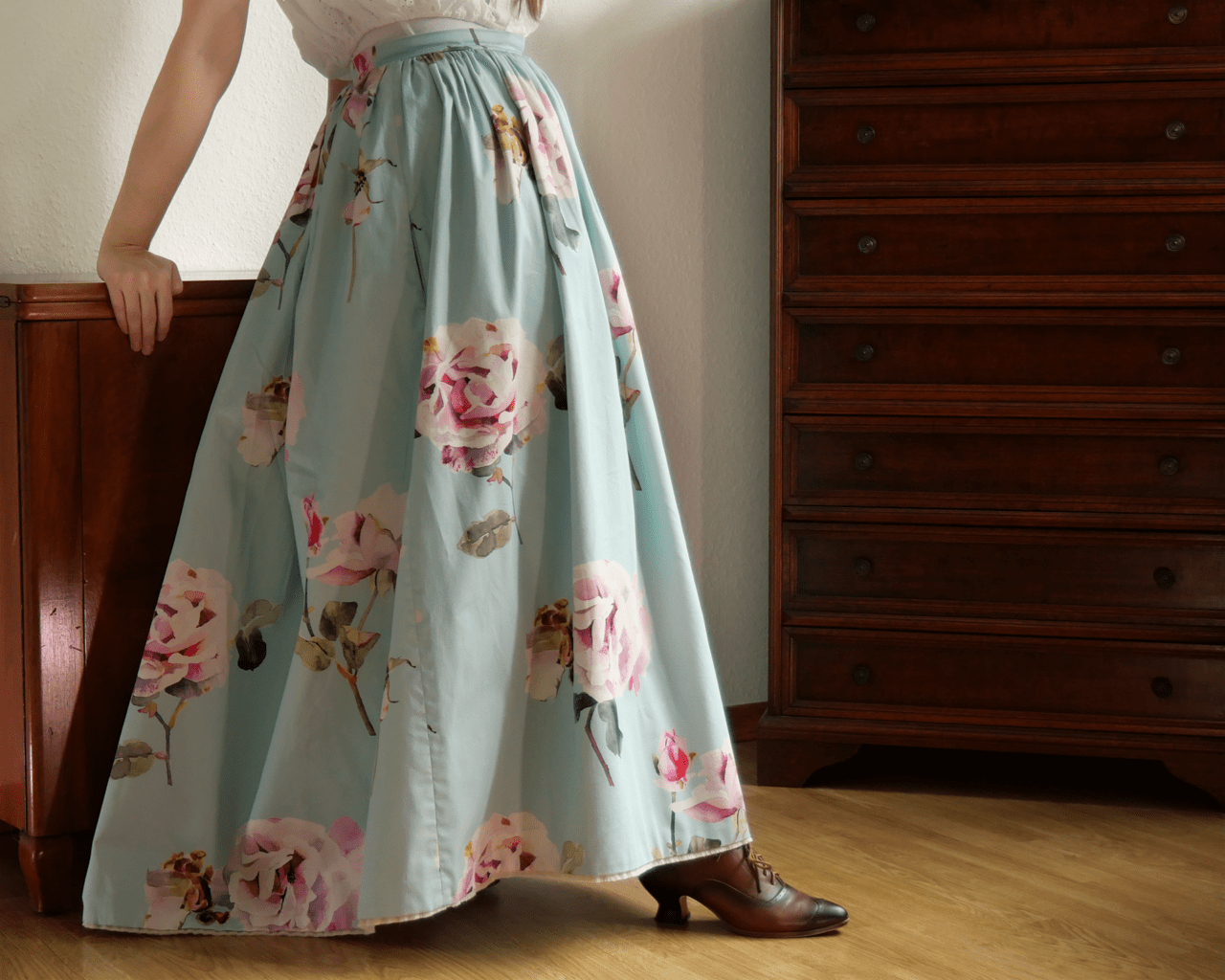 Can A Victorian Walking Skirt Be Made Of Less Than 2M Of Fabric? in Printable Victorian Walking Skirt Pattern Free