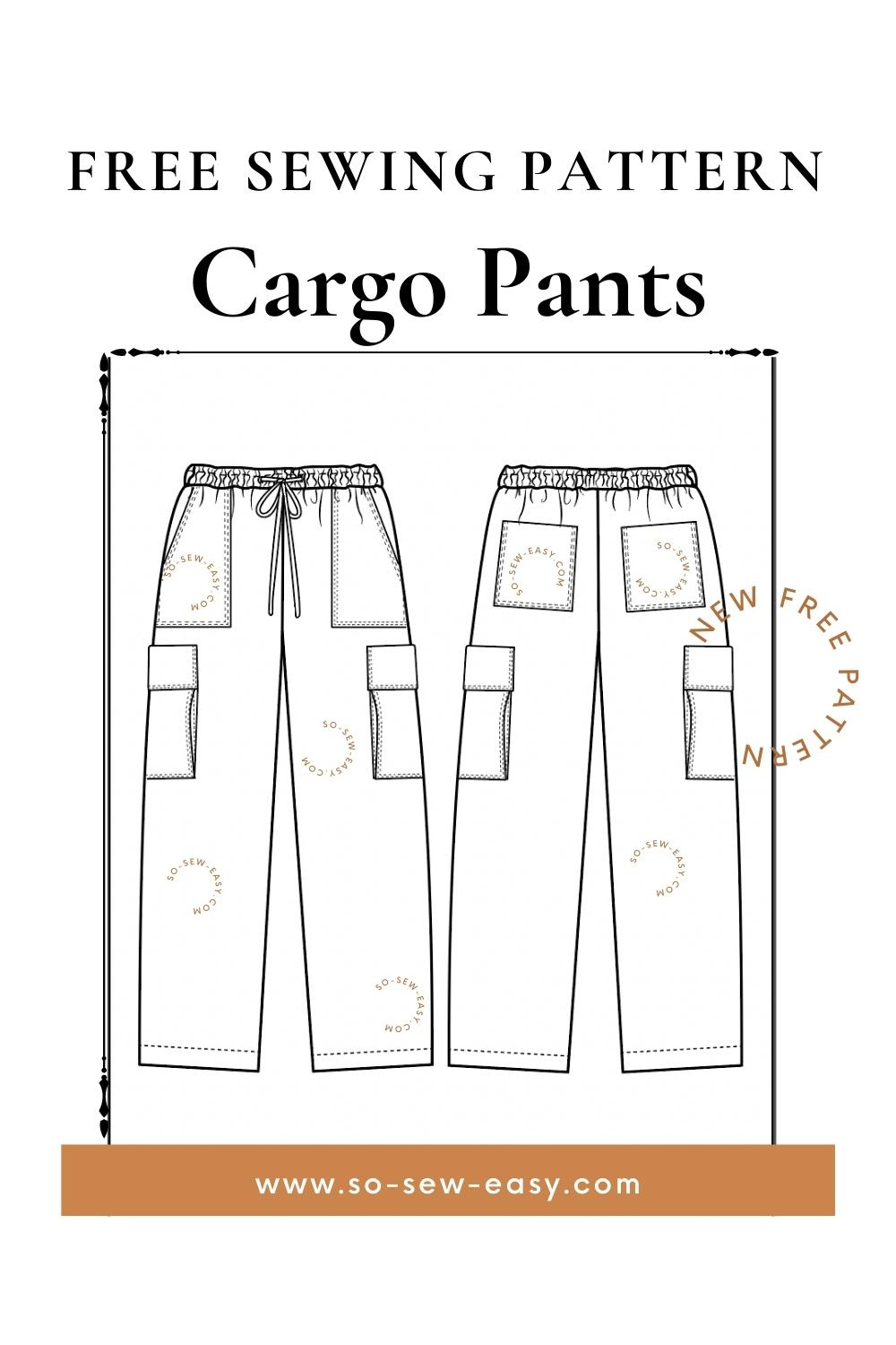 Cargo Pants Free Pattern - From War To Fashion Statement | So Sew Easy intended for Printable Pants Pattern Free