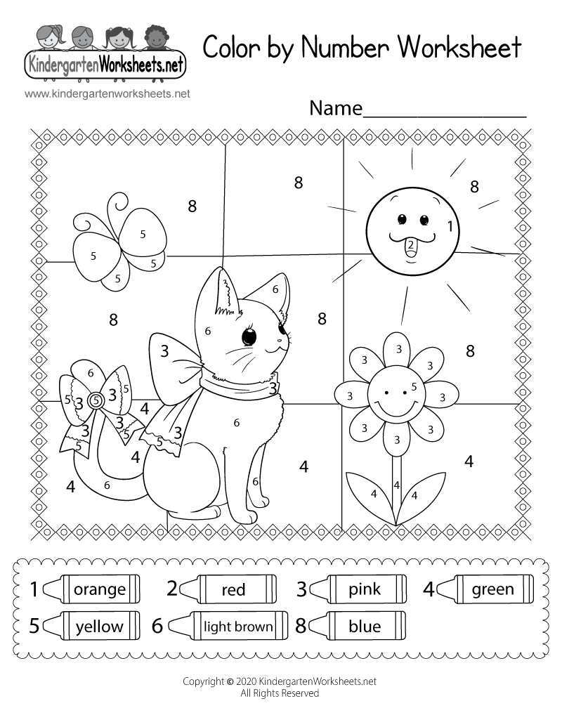 Cat Colornumber Worksheet - Free Printable, Digital, &amp;amp; Pdf for Counting Cats Worksheet Printable