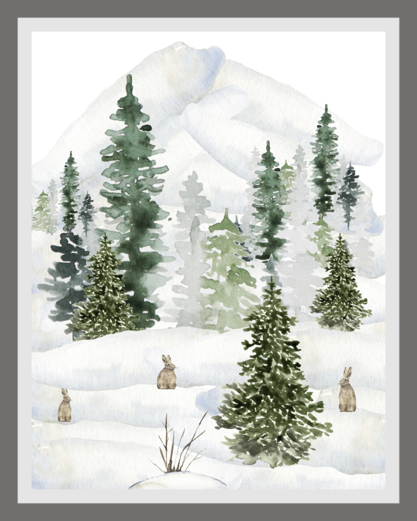 Celebrate The Season With Free Winter Printables - My Home Of All within Free Winter Art Printables