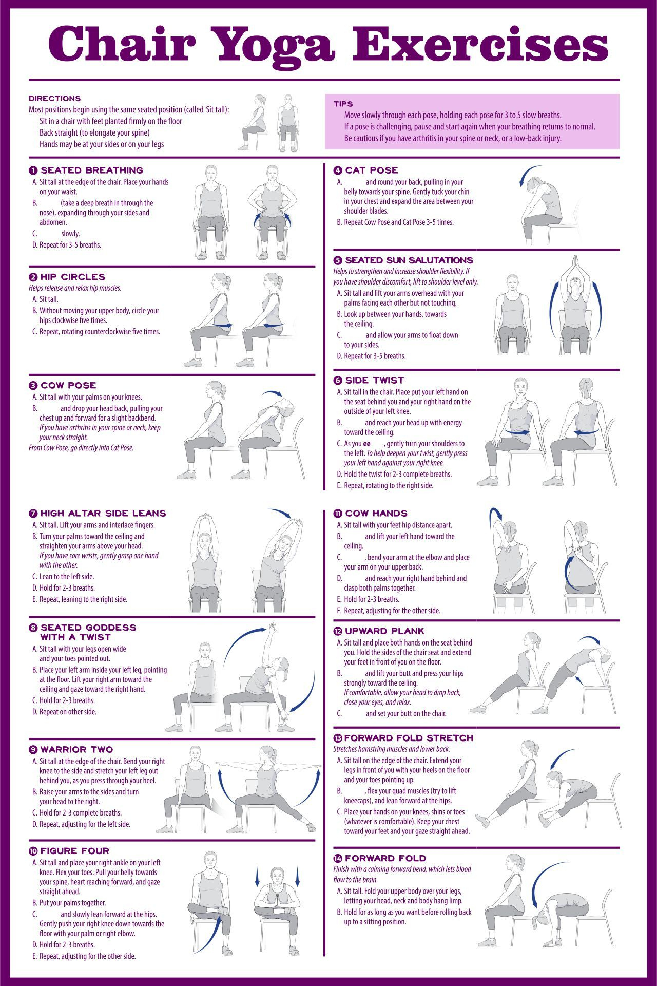 Chair Exercises For Seniors - 20 Free Pdf Printables | Printablee with Free Printable Chair Yoga For Seniors