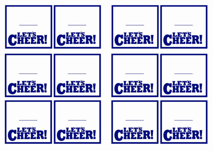 Free Printable Cheer Tags