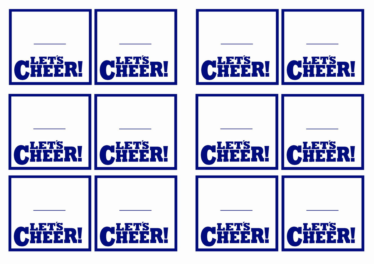 Cheerleading Name Tags – Birthday Printable throughout Free Printable Cheer Tags