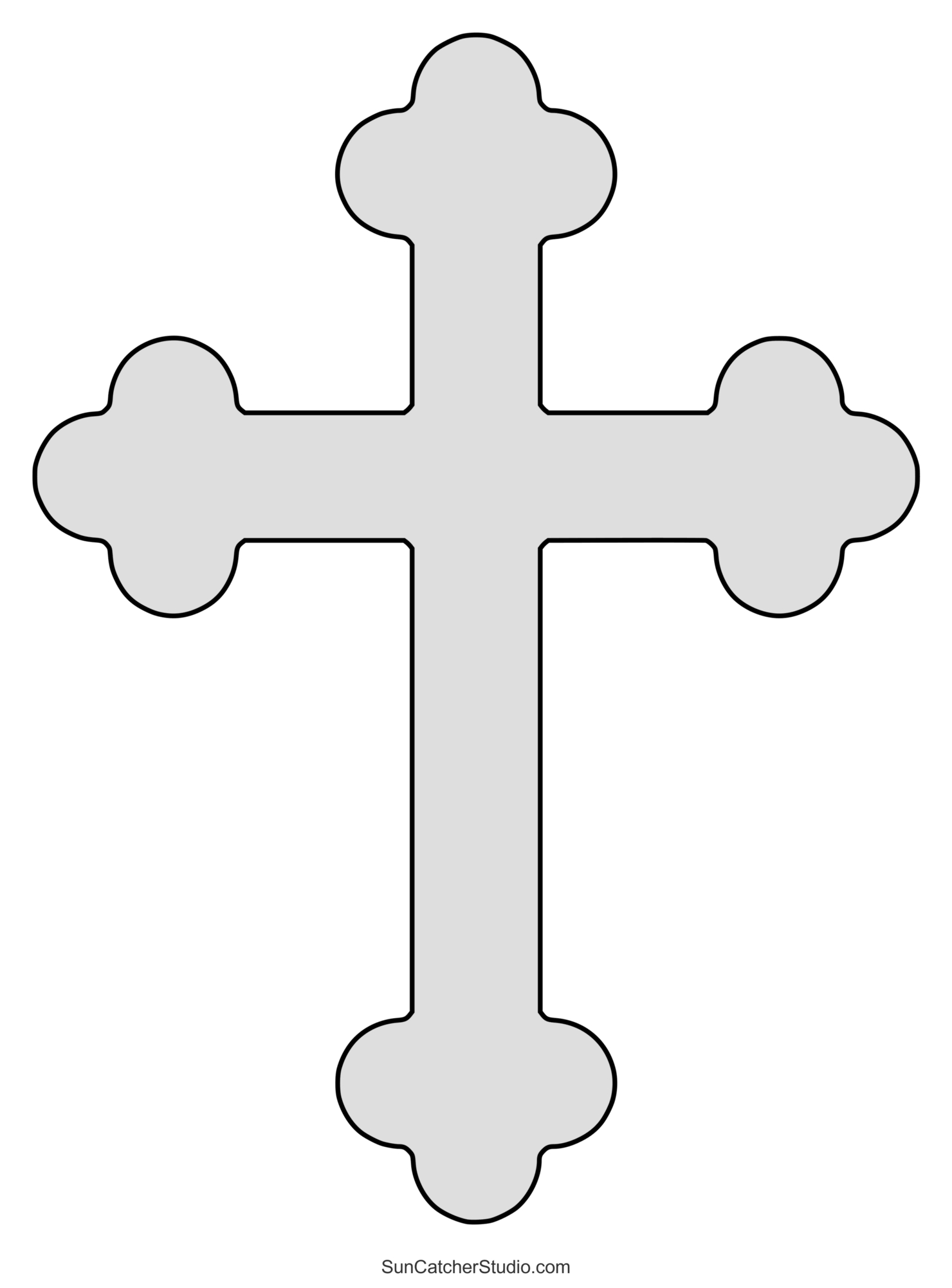 Christian Patterns And Religious Stencils &amp;amp; Templates – Free intended for Free Printable Scroll Saw Cross Patterns