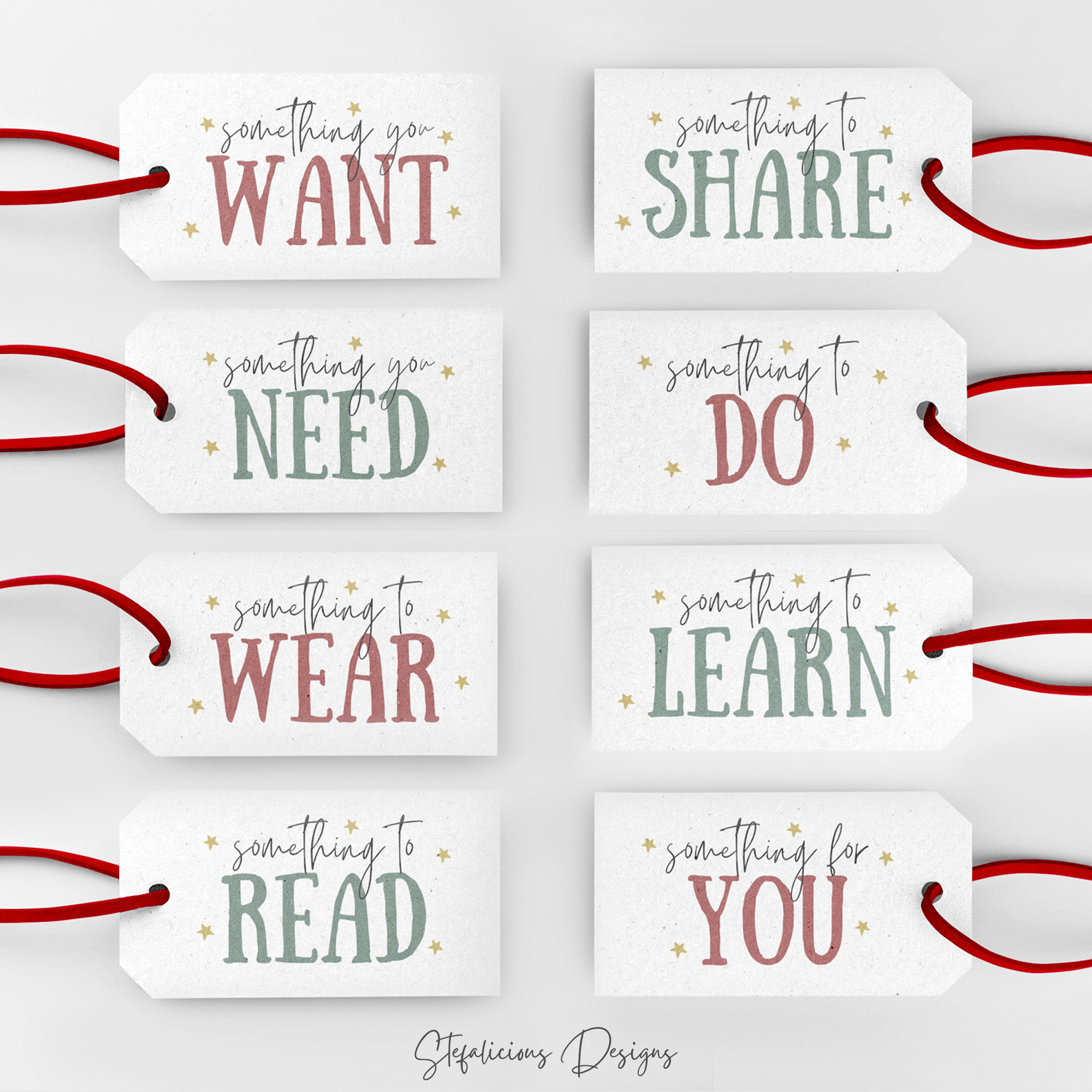 Christmas Gift Tags, Something You Want, Something You Need, Kids throughout Something You Want Something You Need Printable