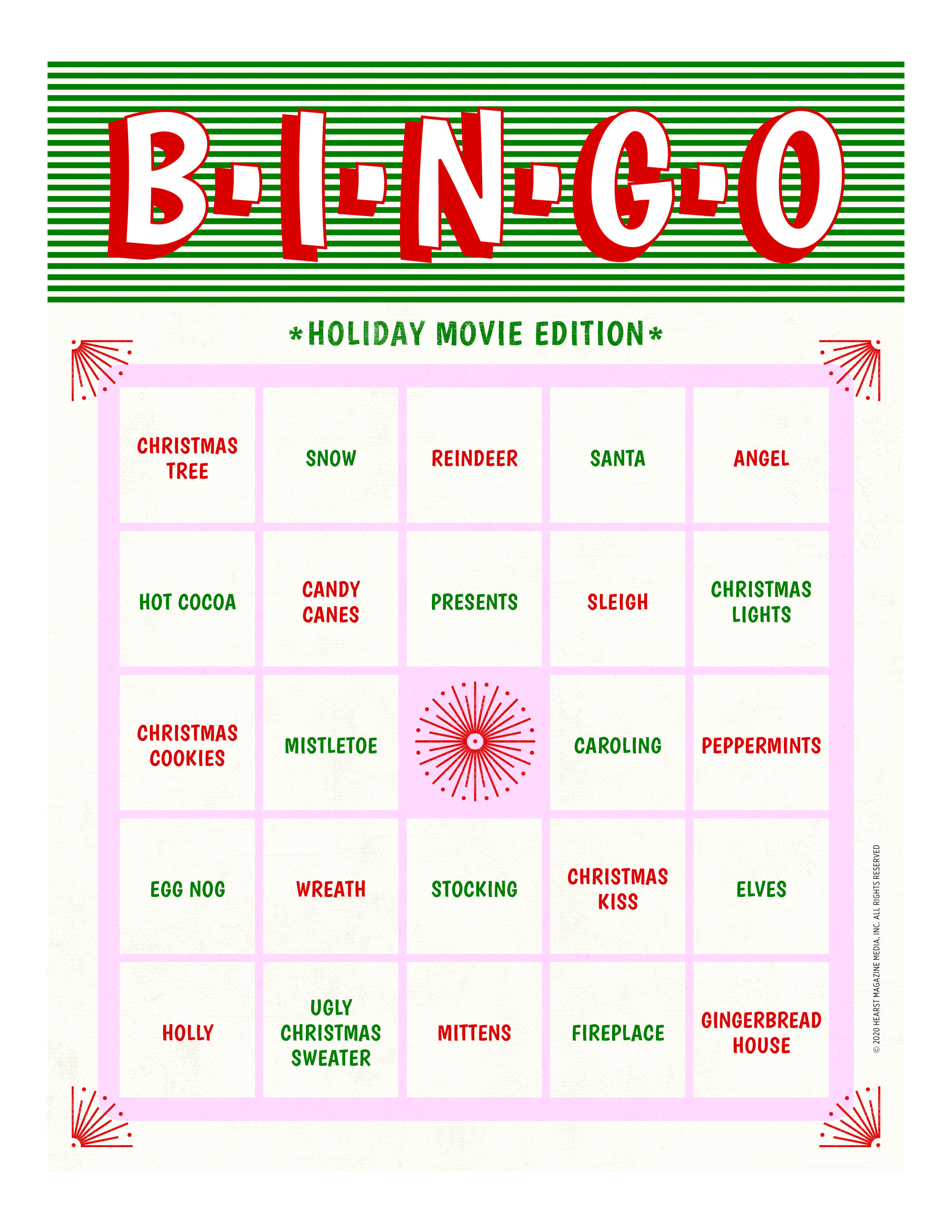 Christmas Movie Bingo - How To Play Binge Watch Bingo throughout Holiday Movie Bingo Cards