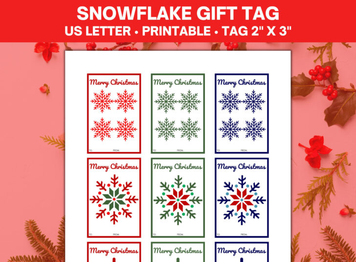 Free Printable Snowflake Gift Tags
