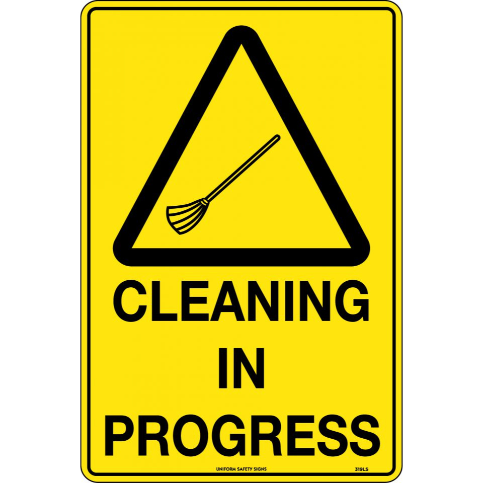 Cleaning In Progress Caution Sign - Safety Supplies Direct % pertaining to Cleaning in Progress Sign Printable