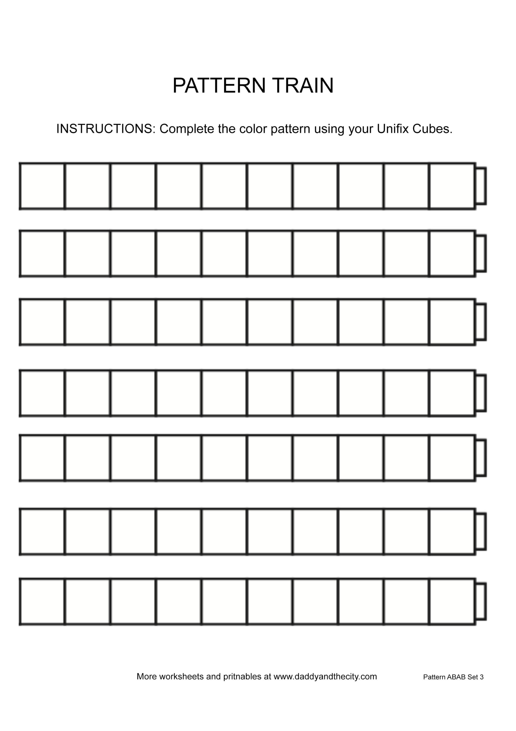 Color To Five Using Unifix Cubes inside Free Printable Unifix Cubes Worksheets