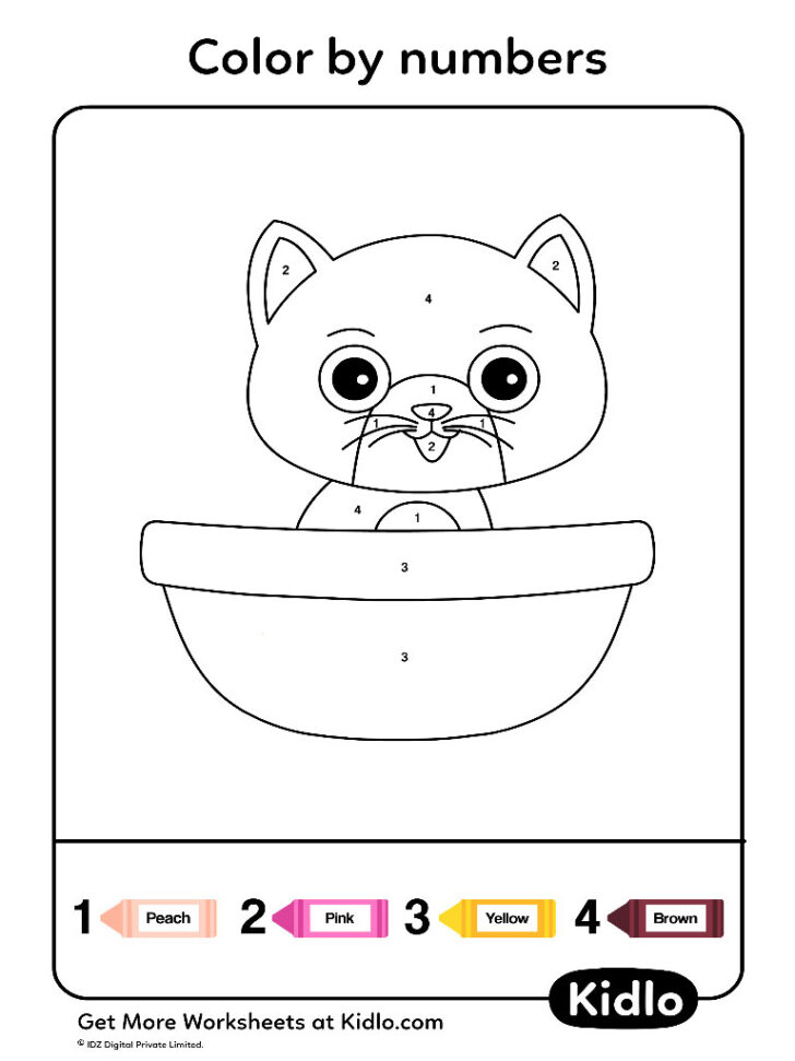 Counting Cats Worksheet Printable