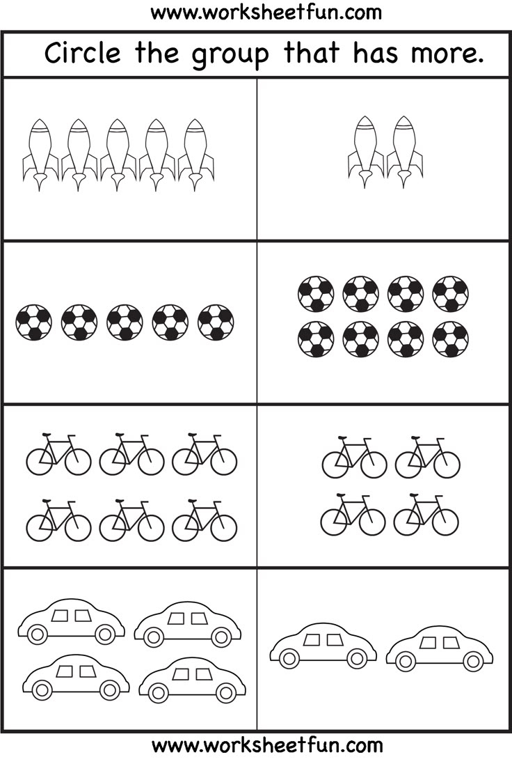 Comparison Worksheets – More Or Less – 2 Worksheets / Free pertaining to Picture Comparison Worksheet Printable