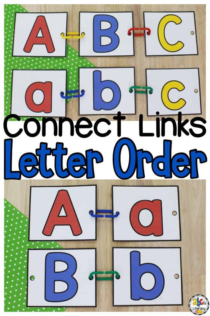 Connect Links Letter Order Activity For Preschool &amp;amp; Kindergarten in Free Letter Links Printables