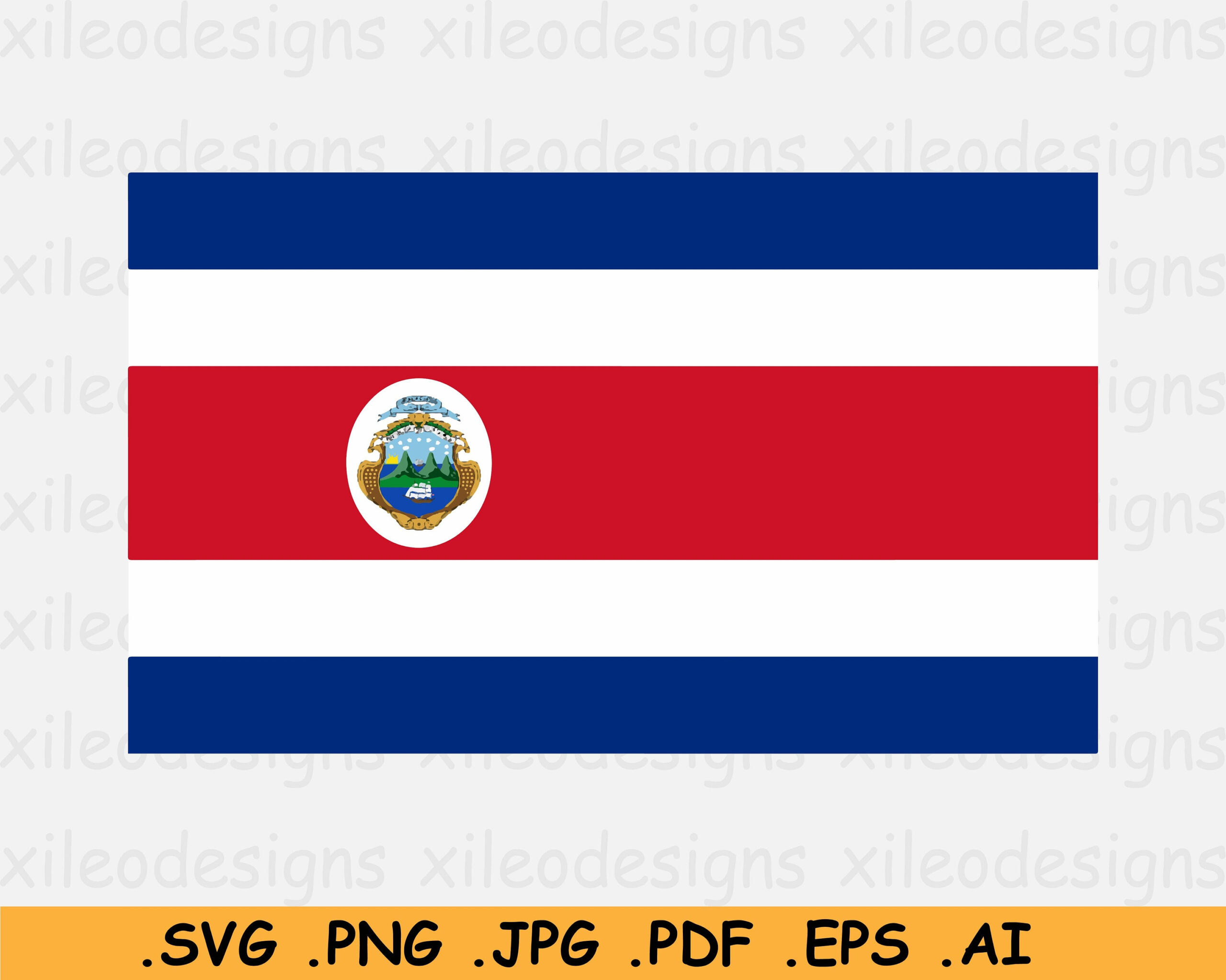 Costa Rica National Flag Svg, Costa Rican Nation Country Banner inside Printable Costa Rican Flag