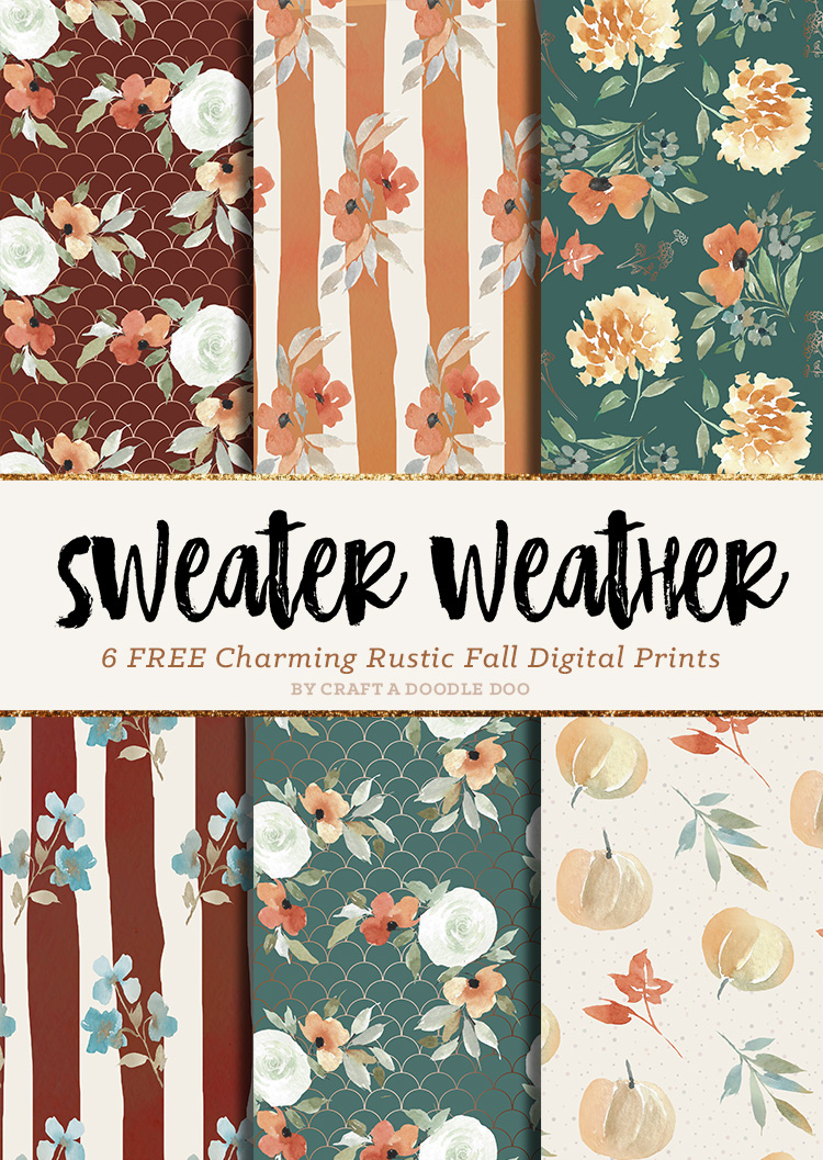 Craft A Doodle Doo: Free Fall Digital Printable Paper Pack pertaining to Free Printable Patterned Paper